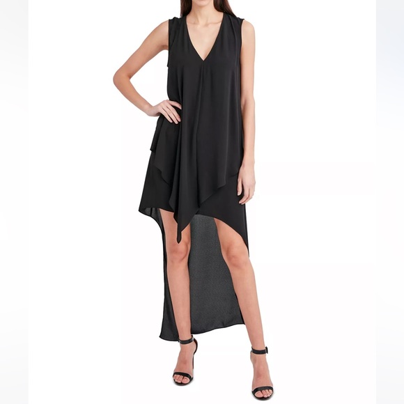 BCBG Tara Cascade Ruffle Dress - Picture 1 of 6